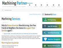 Tablet Screenshot of machiningpartner.com